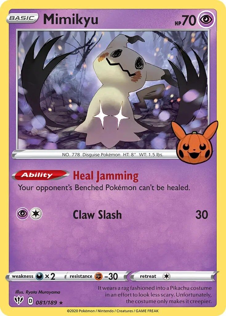 mimikyu-081-172-pokemon-tcg-near-mint-en Mimikyu - 081/189 - Pokémon TCG - Near Mint - EN