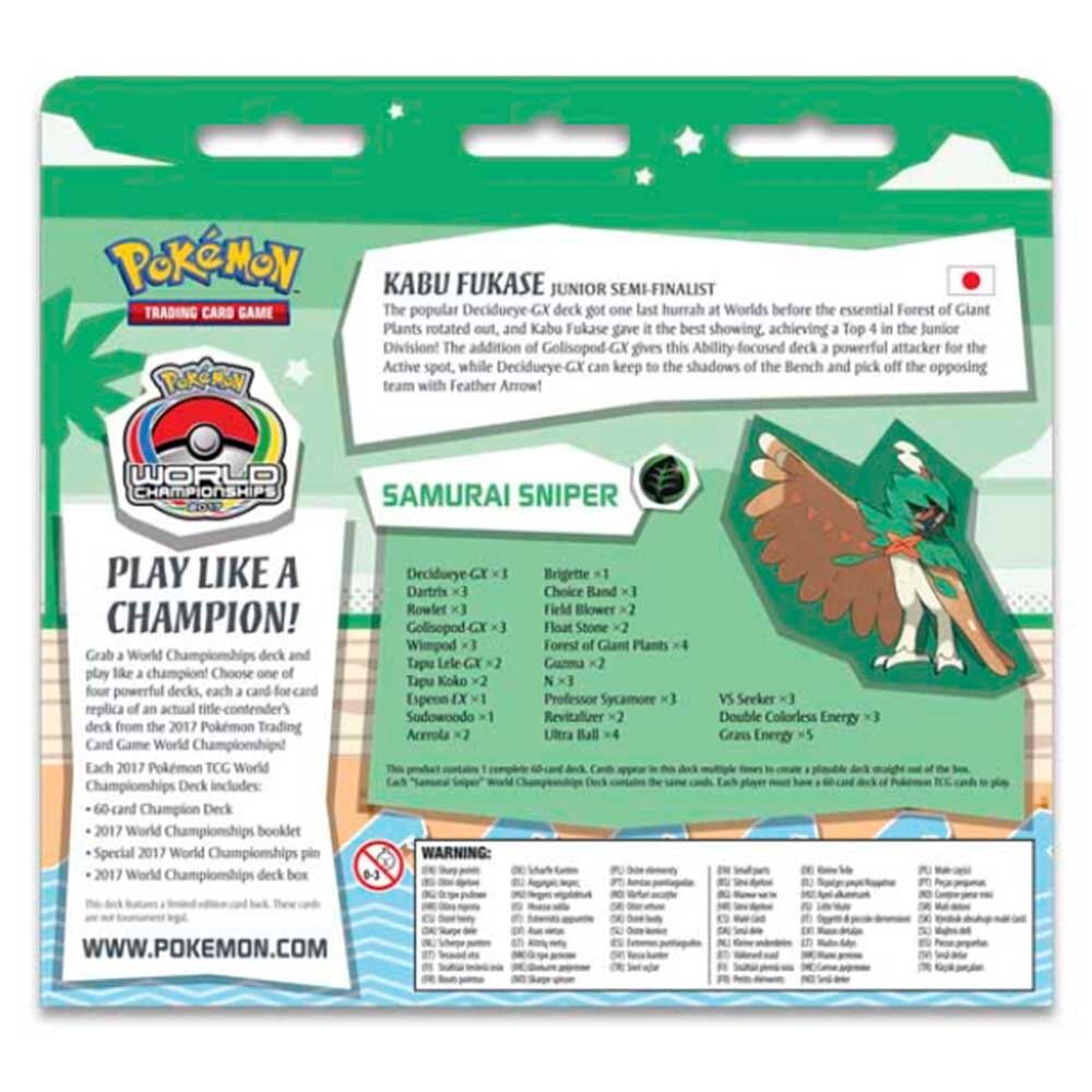 Pokémon World Championships Deck 2017 Kabu Fukase - EN