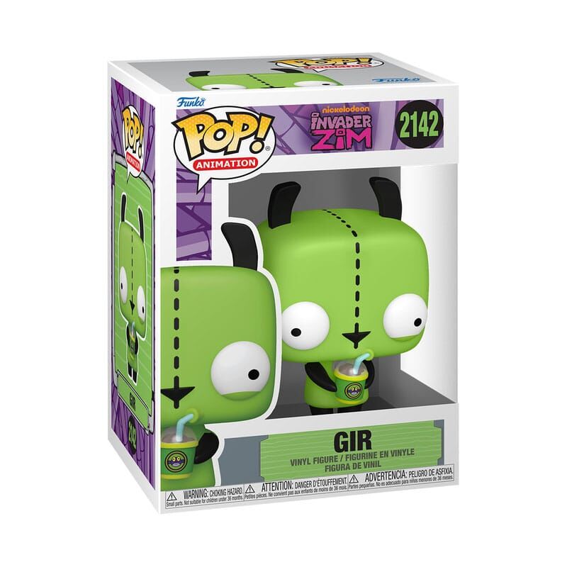 Funko POP! Animation Nickelodeon Invader Zim #2142 Vinyl Figur Gir - 9 cm 