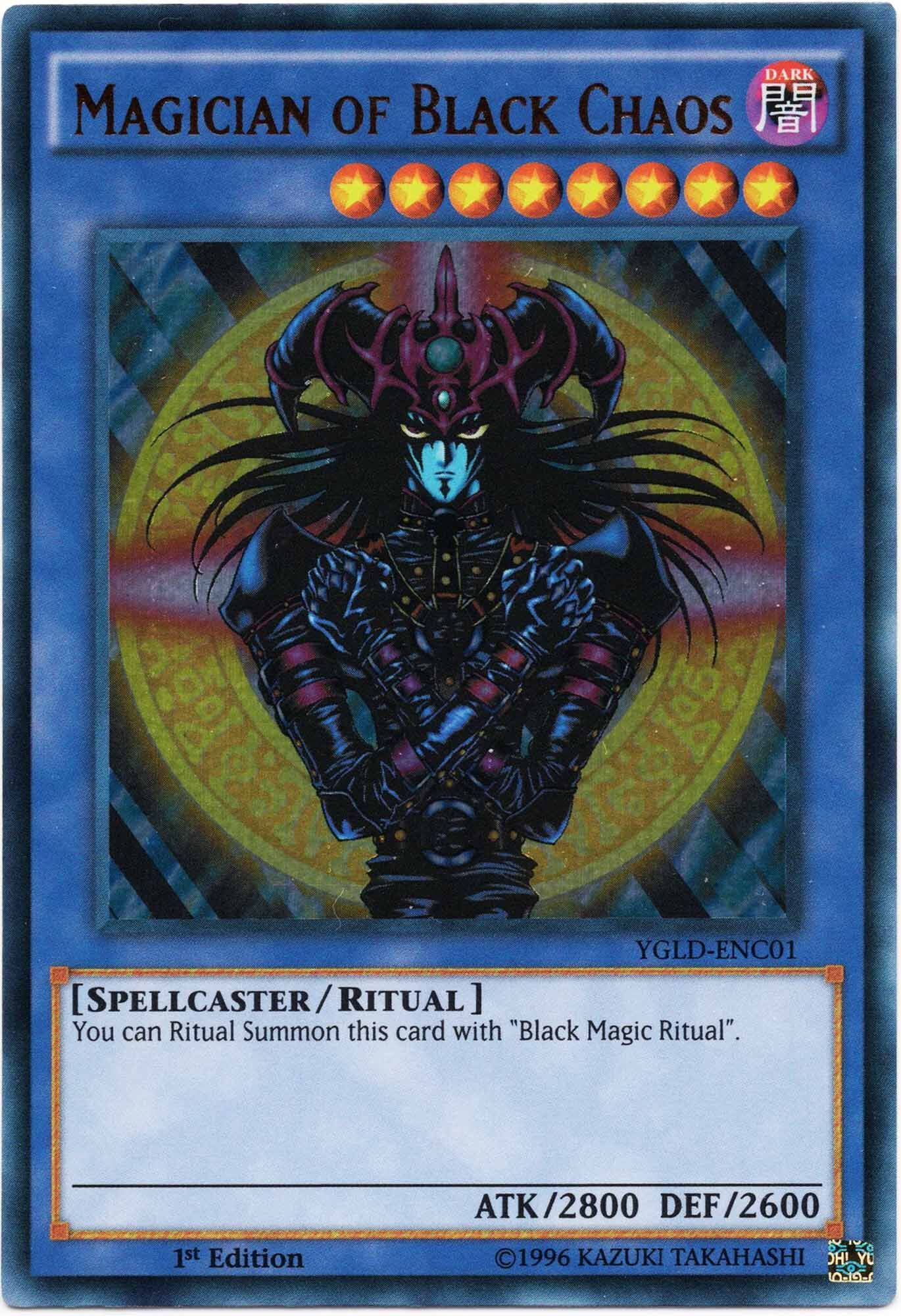 Magician of Black Chaos - YGLD-ENC01 - Ultra Rare - 1st Edition (Near Mint)
