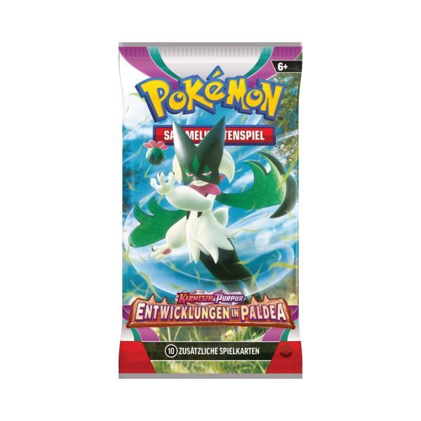 Pokémon TCG: Karmesin & Purpur Entwicklungen in Paldea - 1 Random Booster Pack - DE