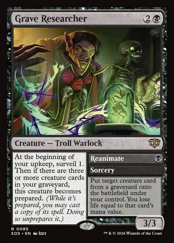Grave Researcher // Reanimate - SOS 85 - Foil - EN - NM