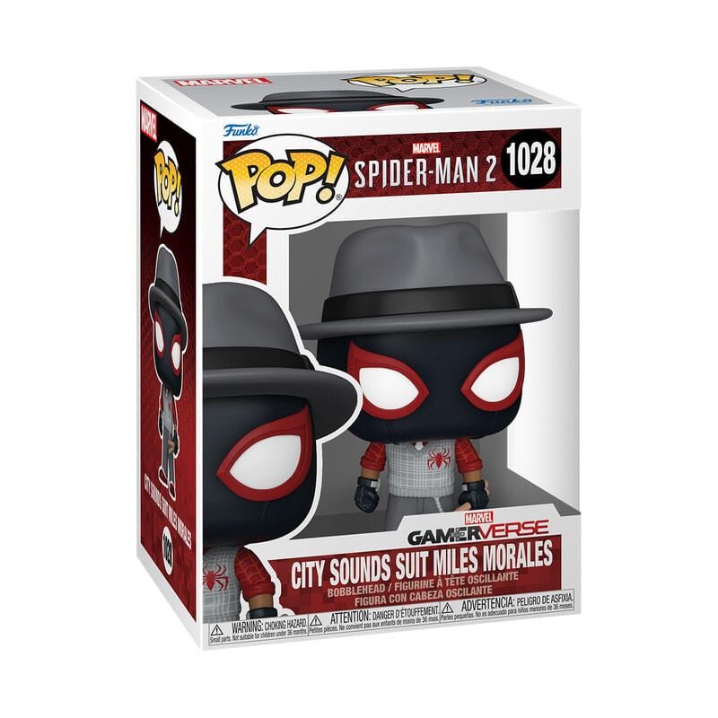 Spider-Man 2 POP! Games Viny Figur City Sounds Miles (1028) 9cm Spider-Man 2 POP! Games Viny Figur City Sounds Miles (1028) 9cm