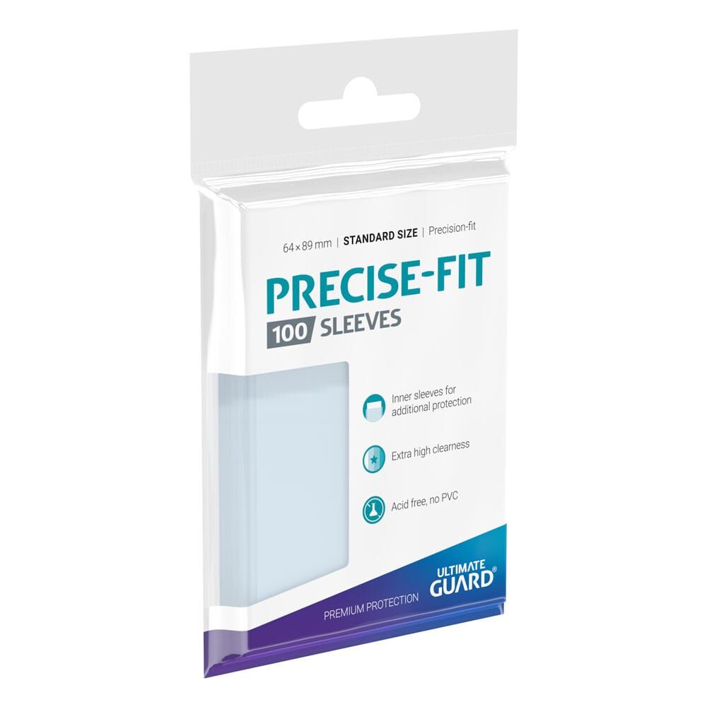 Ultimate Guard - Precise-Fit Sleeves Standard Size Transparent (100) Ultimate Guard - Precise-Fit Sleeves Standard Size Transparent (100)