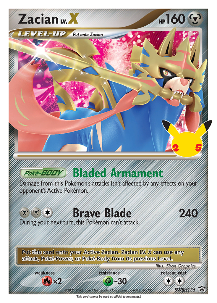 Zacian LV.X - SWSH135/306 - EN Zacian LV.X - SWSH135/306 - EN