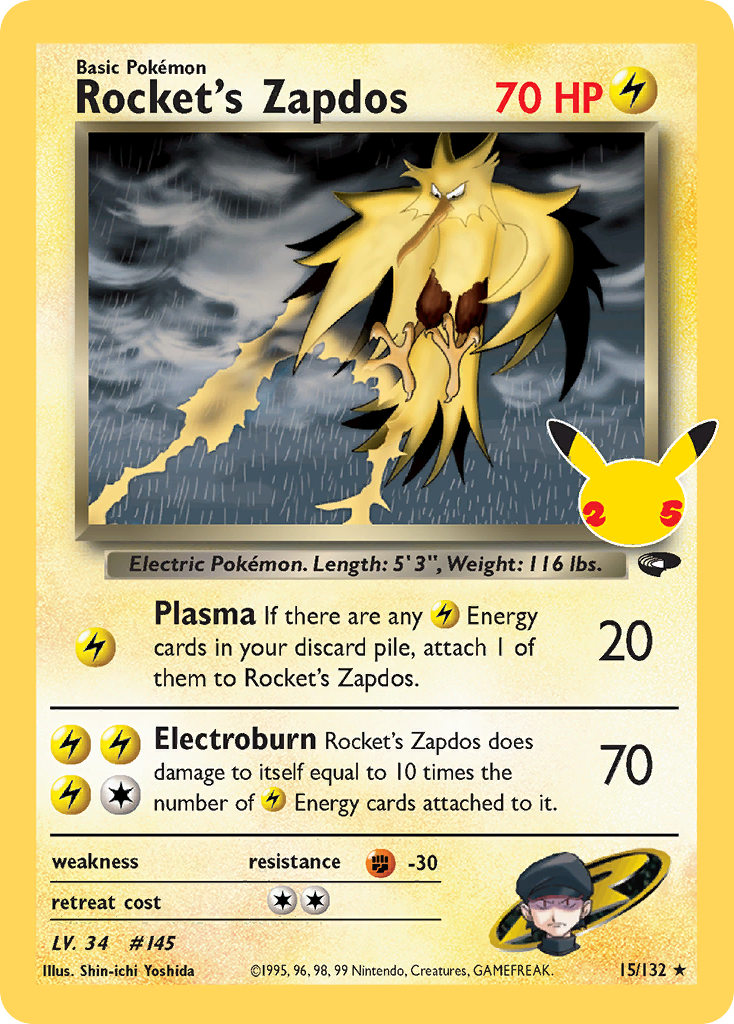 Rocket’s Zapdos - 15/132 - EN Rocket’s Zapdos - 15/132 - EN
