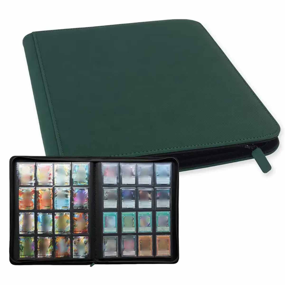 Mega ZipBinder Ordner 16-Pocket Grün (1024 Cards)