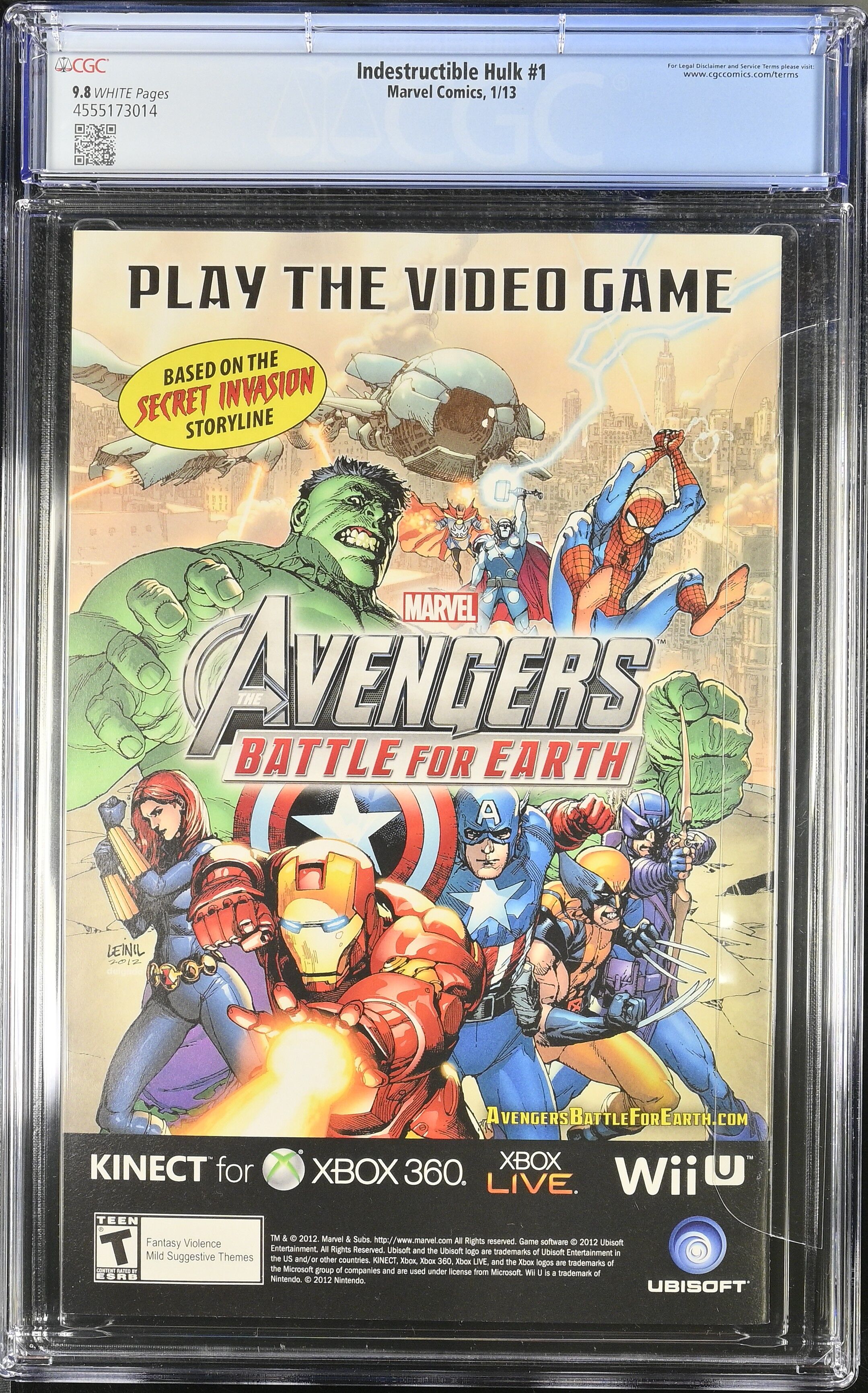 Indestructible Hulk #1 CGC 9.8 Top Pop!