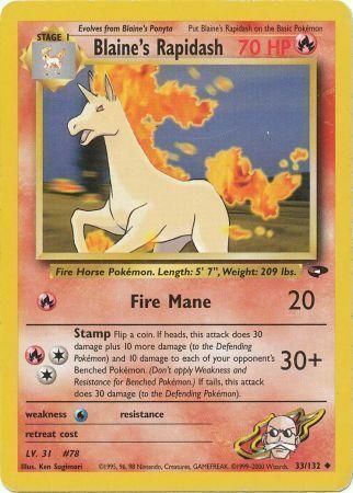 Blaine’s Rapidash - 33/132 - Unlimited - EN