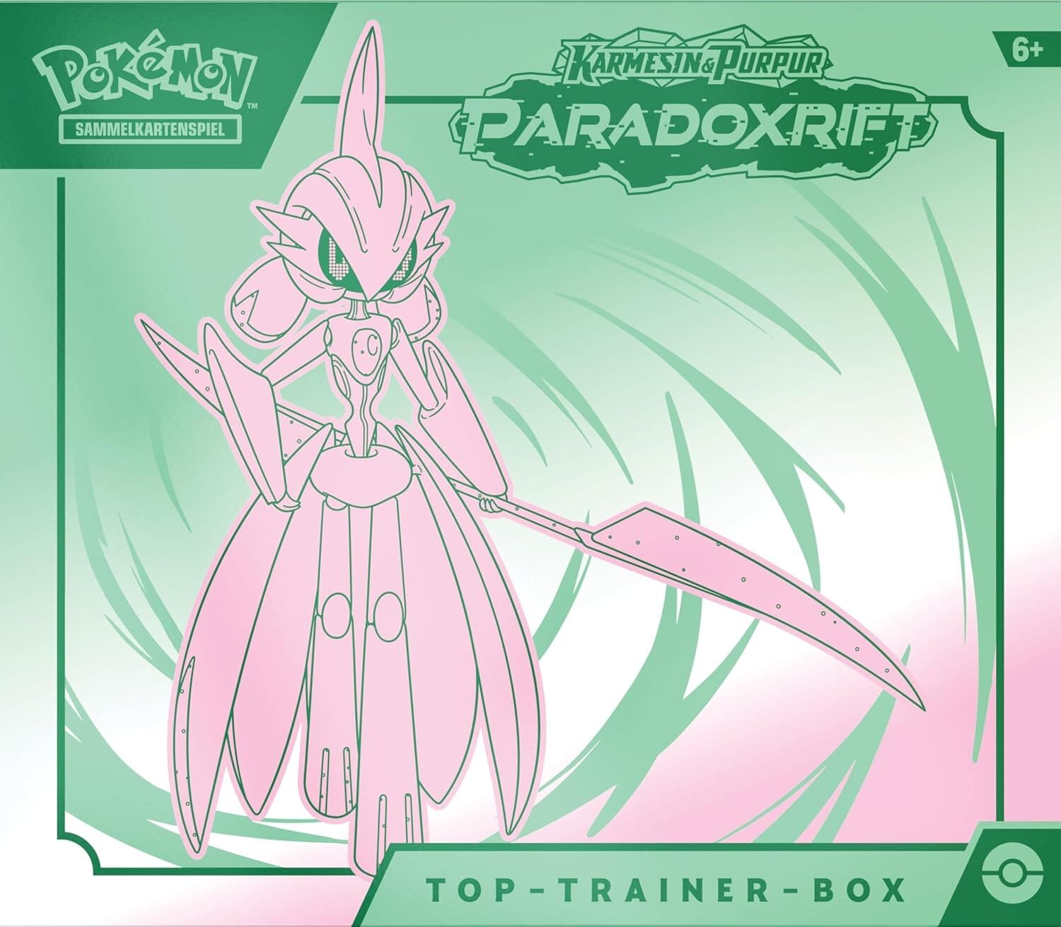 Pokémon TCG: Karmesin & Purpur - Paradoxrift Top-Trainer-Box (Eisenkrieger) - DE