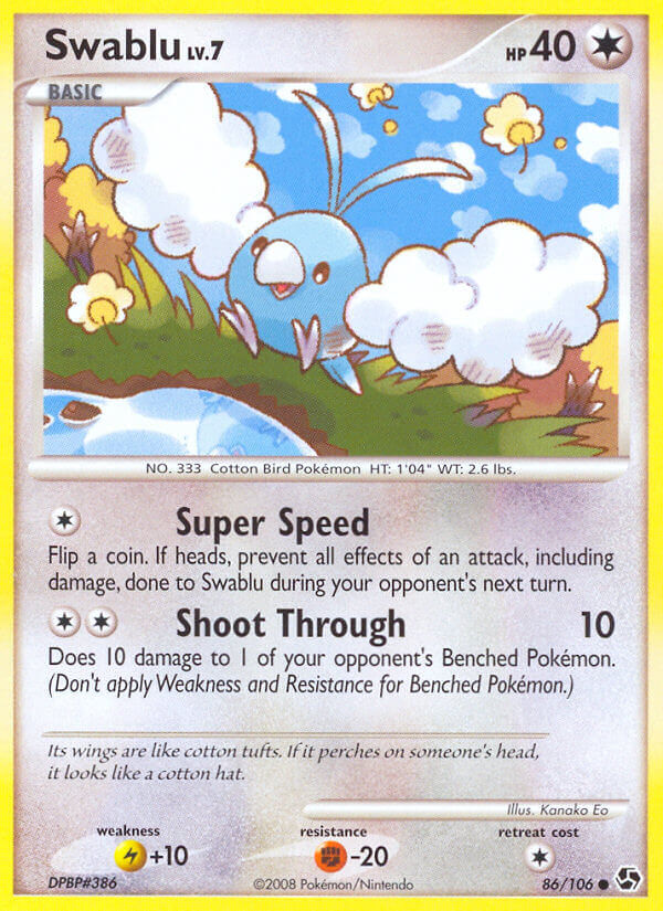 Swablu - 86/106 - Reverse Holo - EN