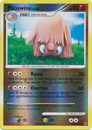 Piloswine - 46/100 - Reverse Holo - EN