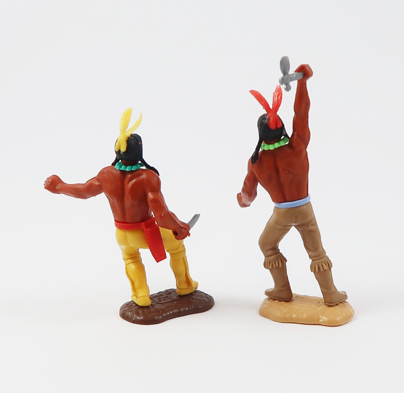 Timpo 2 Indianer mit Messer und Tomahawk