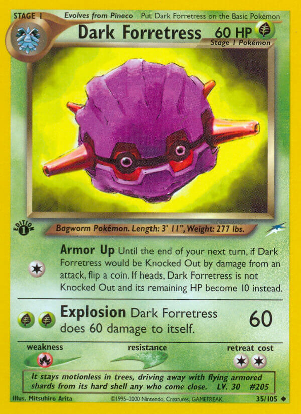 Dark Forretress - 35/113 - 1st Edition - EN Dark Forretress - 35/113 - 1st Edition - EN