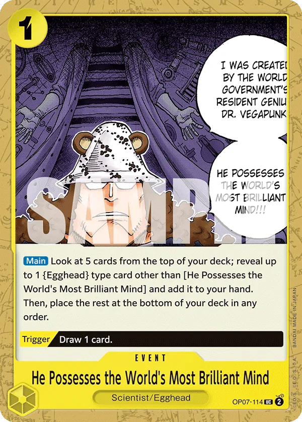 He Possesses the World's Most Brilliant Mind - OP07-114