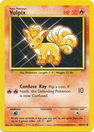 Vulpix - 68/102 - Unlimited - EN Vulpix - 68/102 - Unlimited - EN