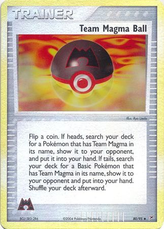 Team Magma Ball - 80/97 - Reverse Holo - EN Team Magma Ball - 80/97 - Reverse Holo - EN