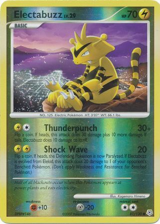 Electabuzz - 81/130 - Reverse Holo - EN Electabuzz - 81/130 - Reverse Holo - EN
