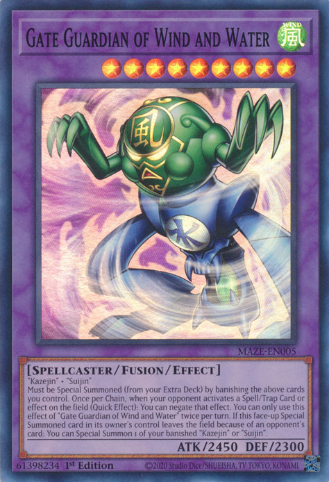 Torwächter von Wind und Wasser - MAZE-005 - Super Rare - 1. Auflage Torwächter von Wind und Wasser - MAZE-005 - Super Rare - 1. Auflage