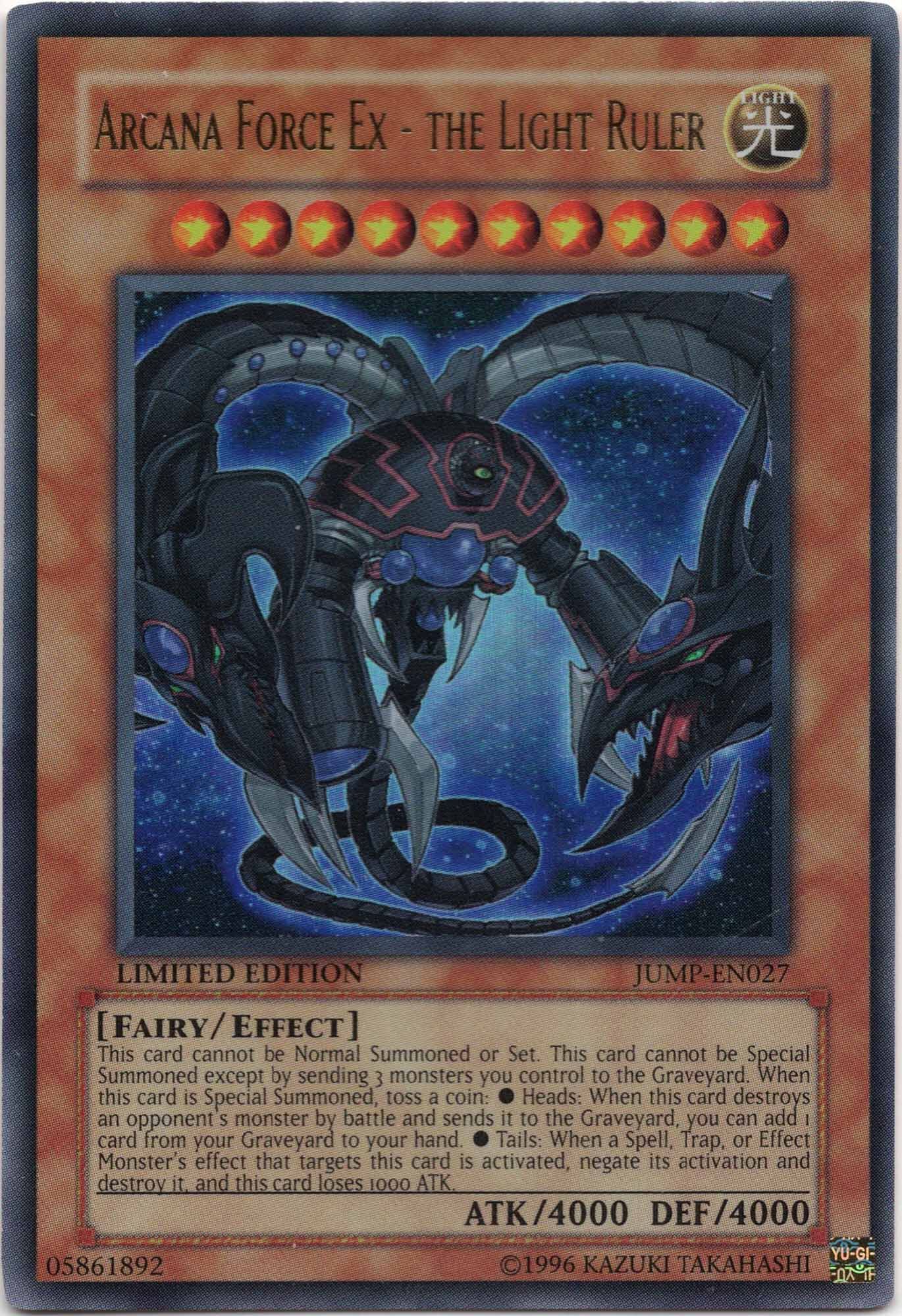 arcana-force-ex-the-light-ruler-jump-en027-ultra-rare-limited-edition-near-mint Arcana Force Ex - The Light Ruler - JUMP-EN027 - Ultra Rare - Limited Edition (Near Mint)