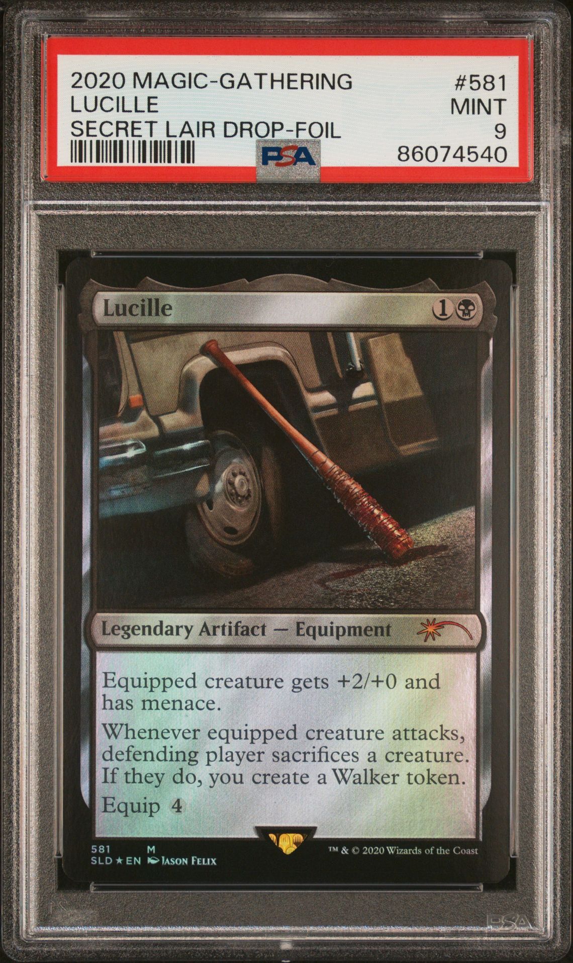 2020 MAGIC THE GATHERING SECRET LAIR DROP 581 LUCILLE FOIL - PSA 9 MINT 2020 MAGIC THE GATHERING SECRET LAIR DROP 581 LUCILLE FOIL - PSA 9 MINT