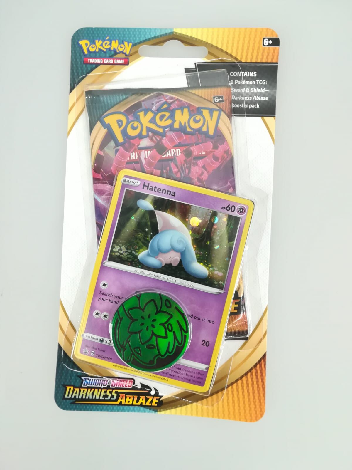 Pokémon Sword&Shield Darkness Ablaze: Hatenna Checklane Blister - EN