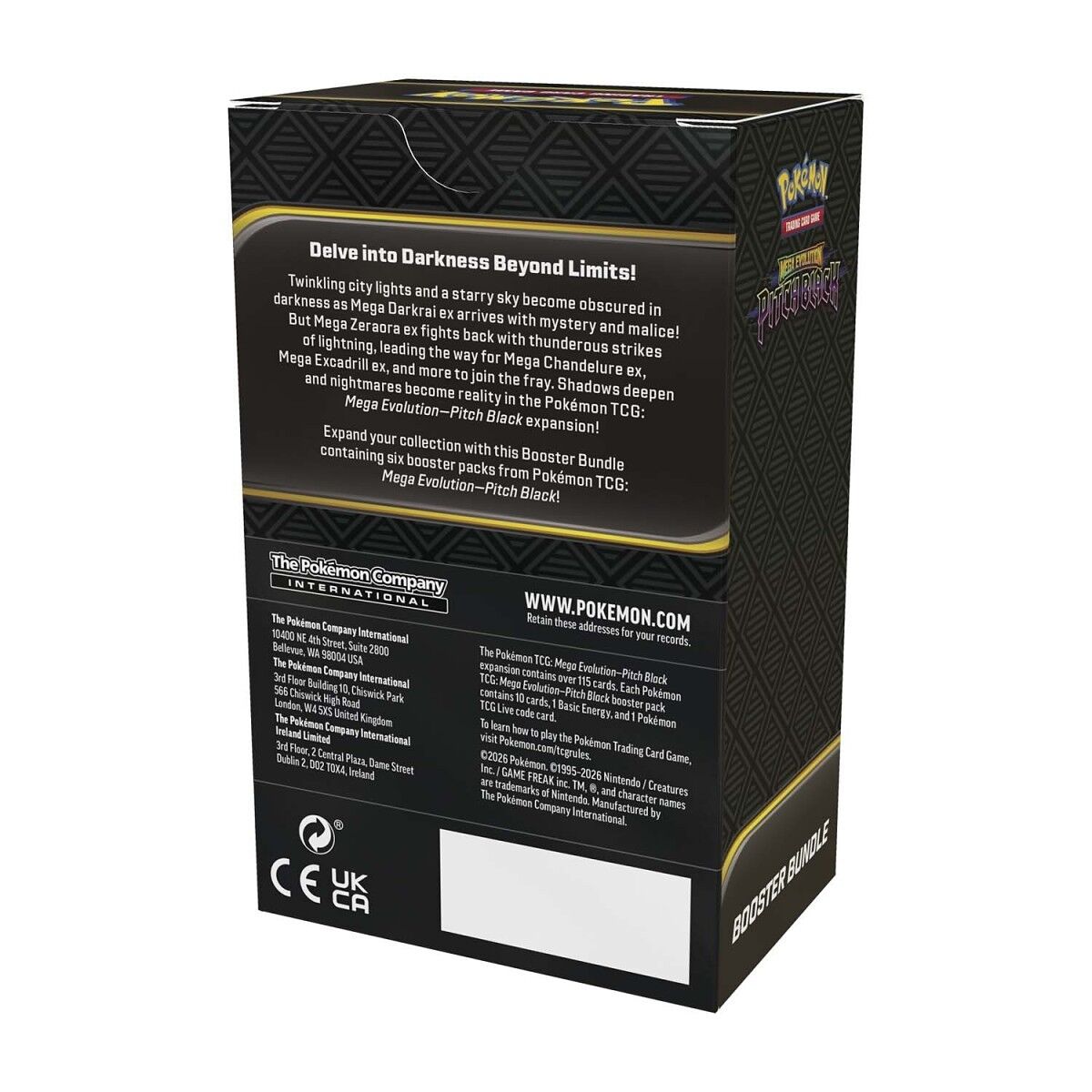 Pokémon TCG: Mega Evolution (ME05) - Pitch Black Booster Bundle (6 Packs) - EN 