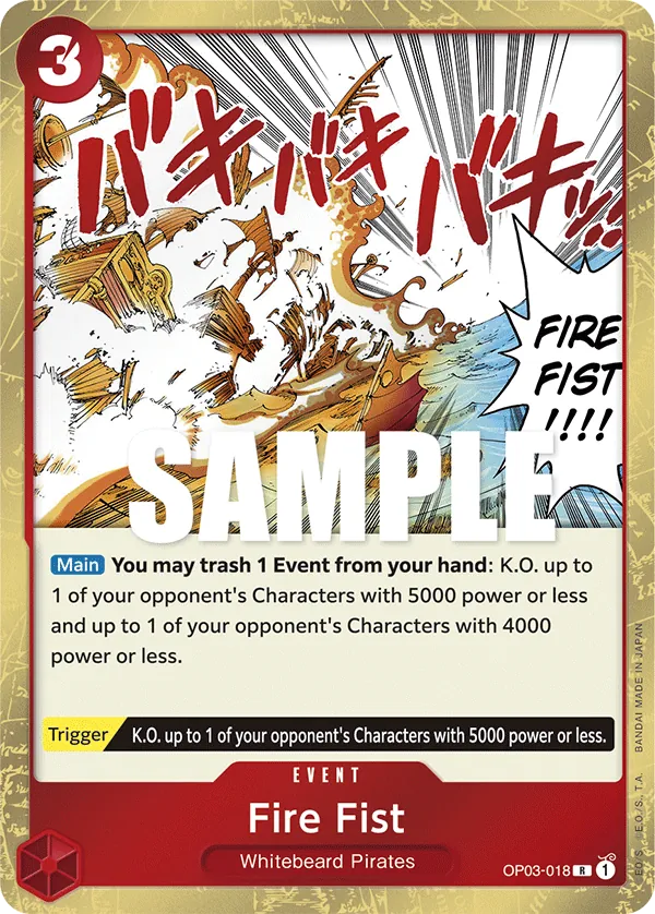 Fire Fist - OP03-018 Fire Fist - OP03-018