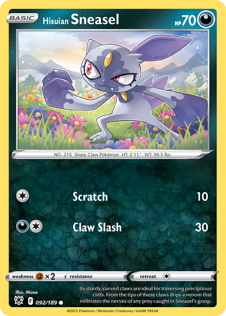 Hisuian Sneasel - 092/189 - EN Hisuian Sneasel - 092/189 - EN
