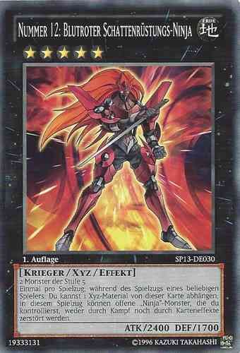 Nummer 12: Blutroter Schattenrüstungs-Ninja - Yu-Gi-Oh!