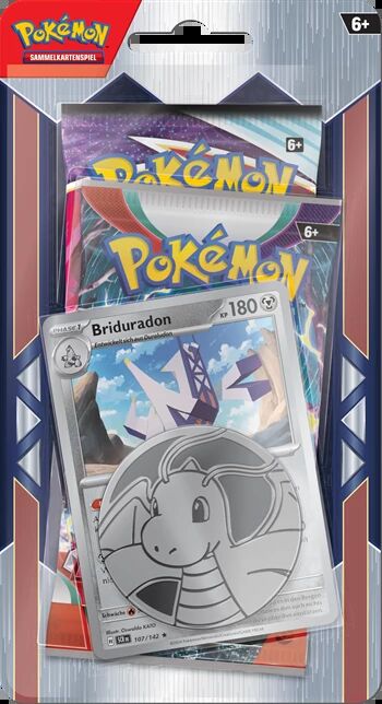 Pokémon TCG: Karmesin & Purpur Coin 2-Pack Blister - Briduradon - DE