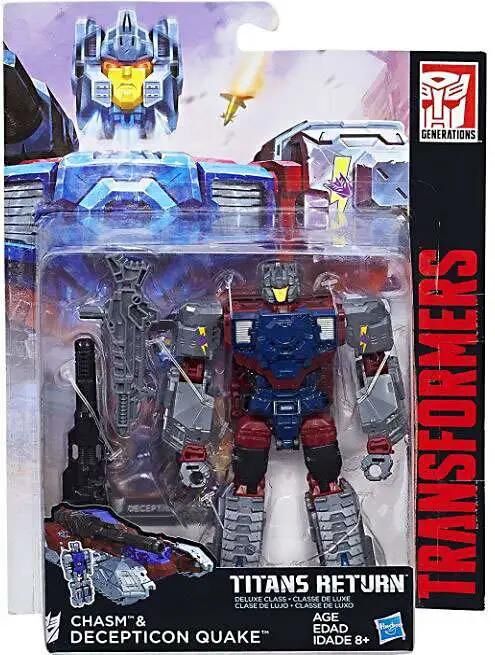 Transformers Generations Titans Return Chasm & Decepticon Quake Deluxe Action Figure Transformers Generations Titans Return Chasm & Decepticon Quake Deluxe Action Figure