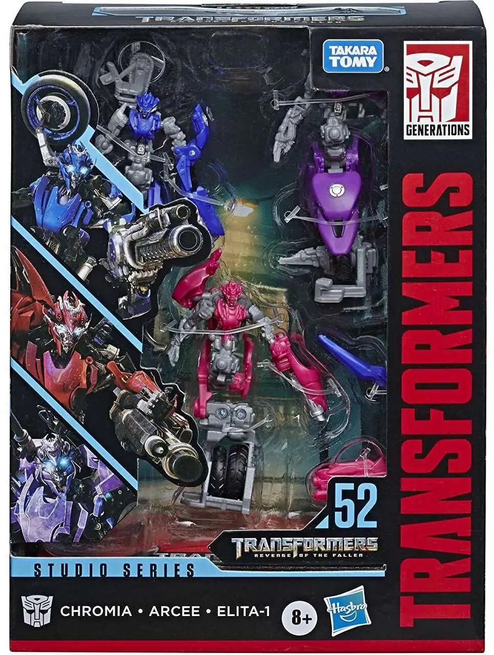 Transformers Generations Studio Series Arcee, Chromia & Elita-1 Deluxe Action Figure 3-Pack #52