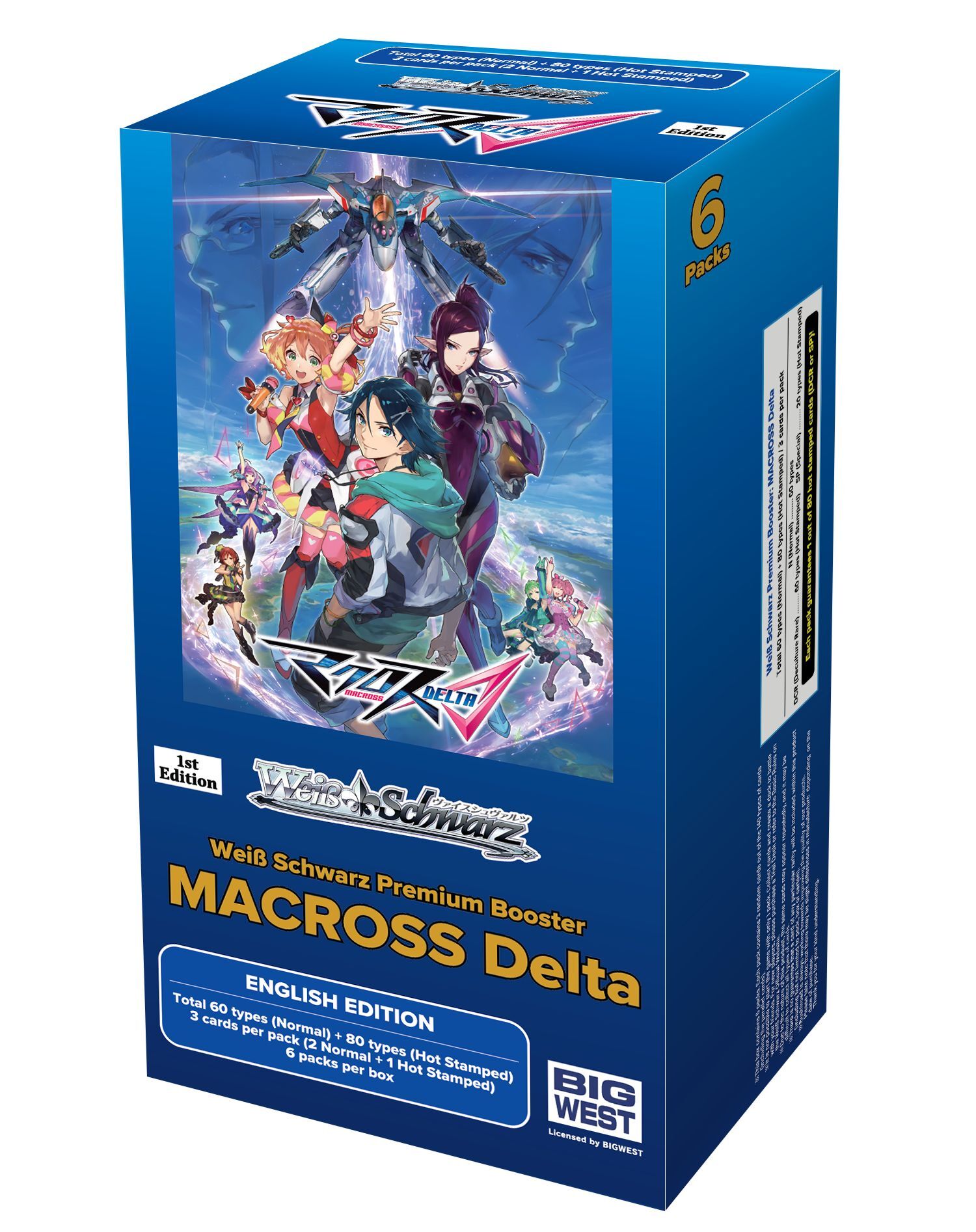 MACROSS Delta Premium Booster Display (6 Packs) - Weiss Schwarz TCG - EN MACROSS Delta Premium Booster Display (6 Packs) - Weiss Schwarz TCG - EN