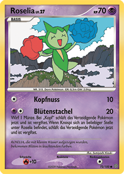 Roselia - 72/100 - Pokemon TCG - Near Mint