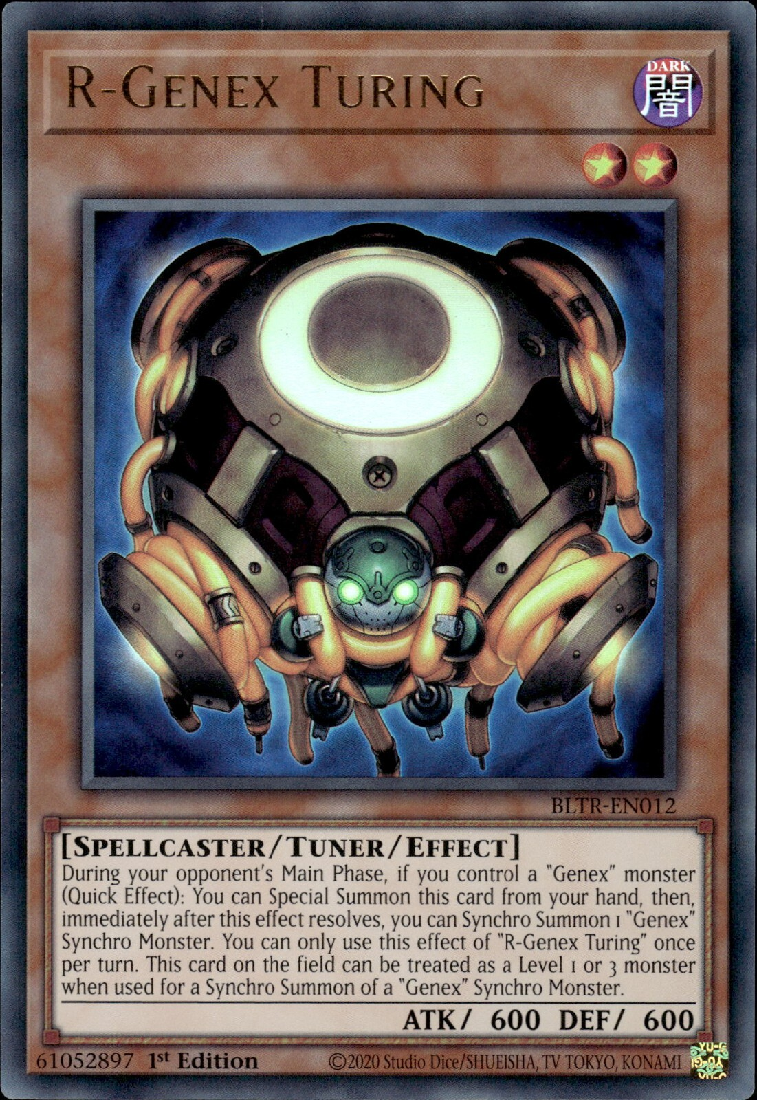 R-Genex-Turing - BLTR-012 - Ultra Rare - 1. Auflage R-Genex-Turing - BLTR-012 - Ultra Rare - 1. Auflage