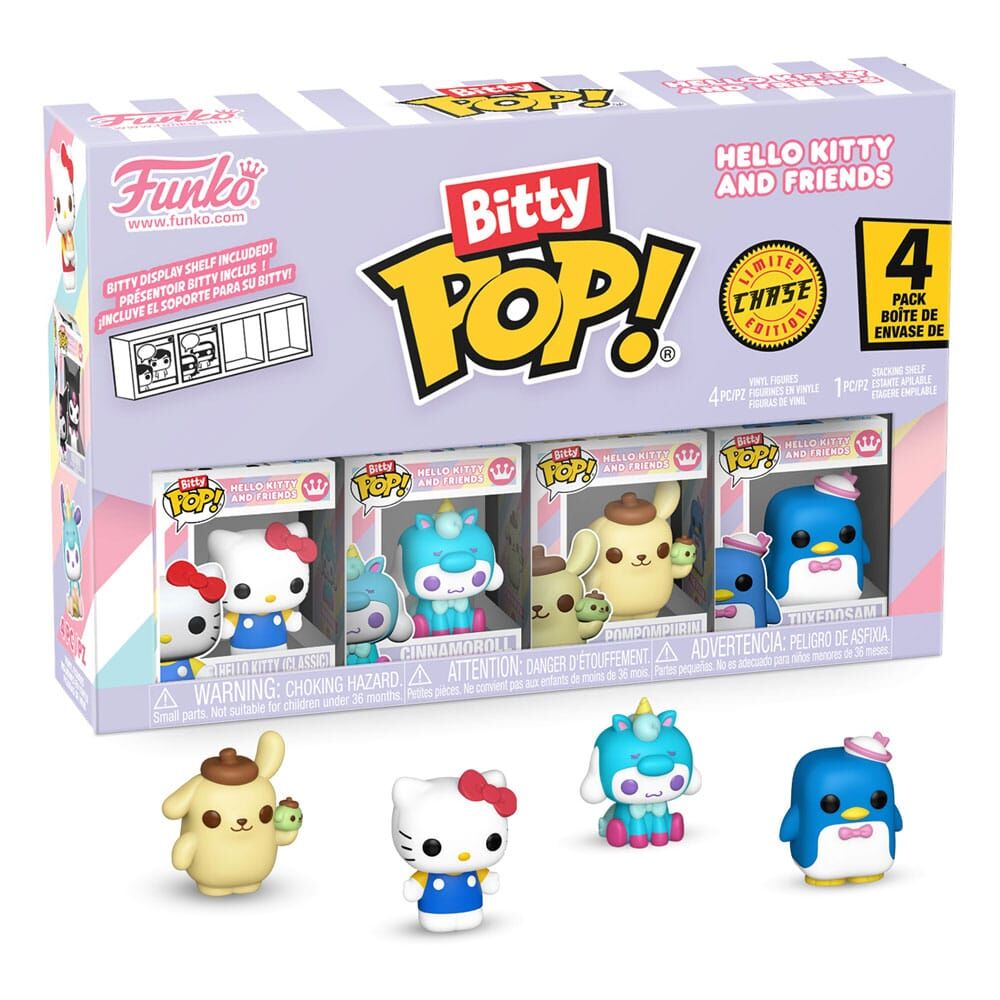 Hello Kitty and Friends Bitty POP! Vinyl Figur 4er-Pack Series 1 - 2cm Hello Kitty and Friends Bitty POP! Vinyl Figur 4er-Pack Series 1 - 2cm
