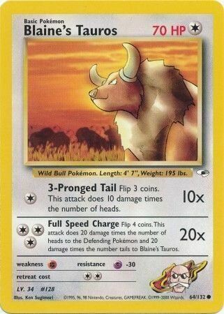 Blaine’s Tauros - 64/132 - Unlimited - EN