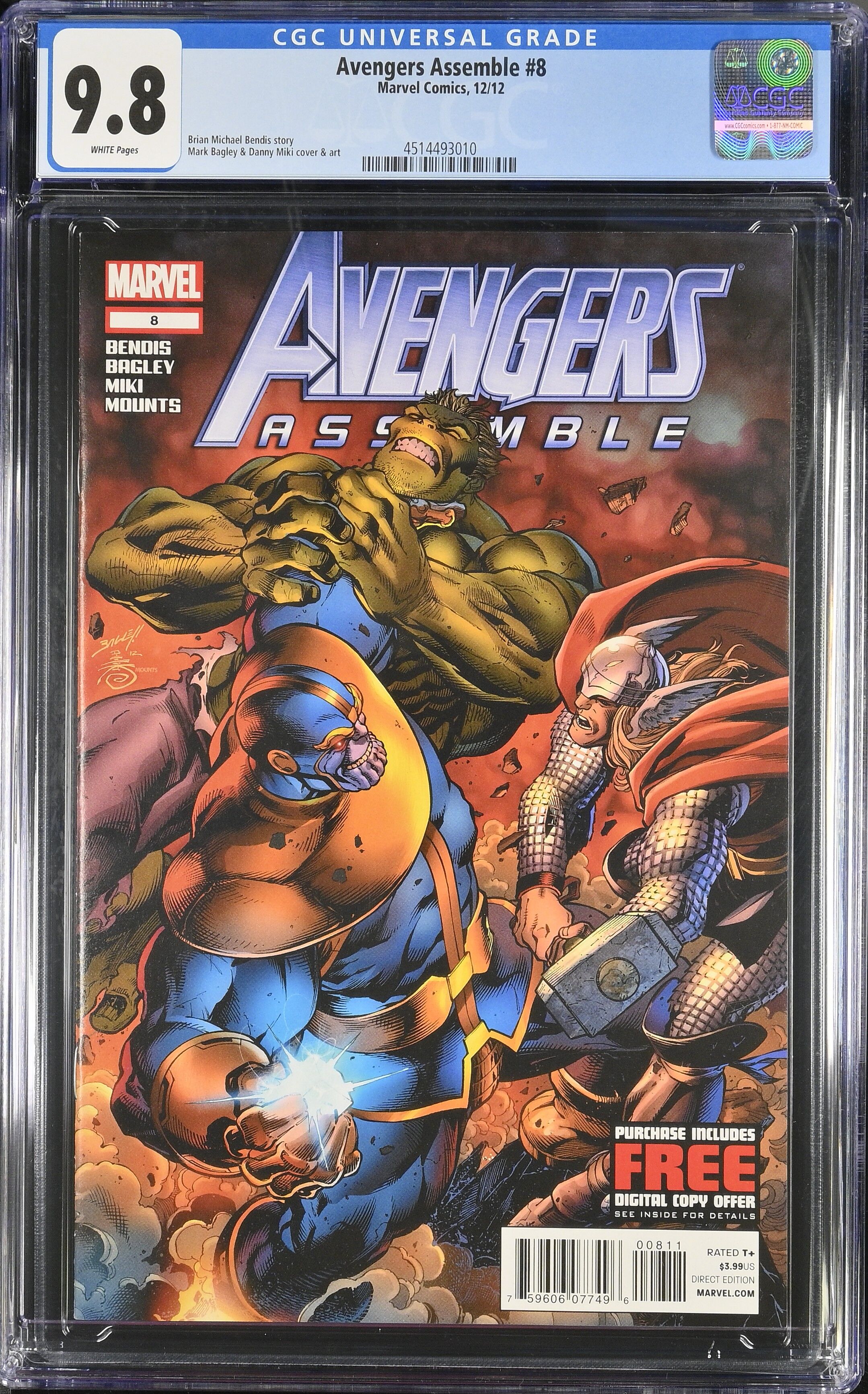 Avengers Assemble #8 CGC 9.8 Top Pop! Avengers Assemble #8 CGC 9.8 Top Pop!