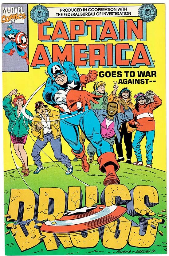 Captain America Goes to War Against Drugs