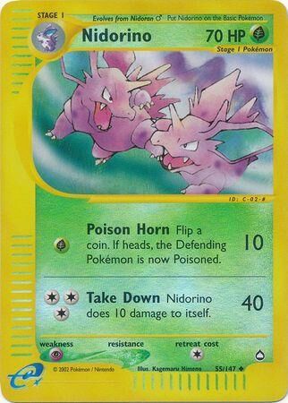 Nidorino - 55/147 - Reverse Holo - EN