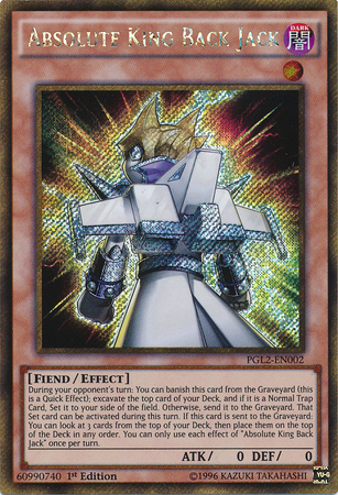 Absoluter König Düsen-Jack - PGL2-002 - Gold Secret Rare - 1. Auflage Absoluter König Düsen-Jack - PGL2-002 - Gold Secret Rare - 1. Auflage