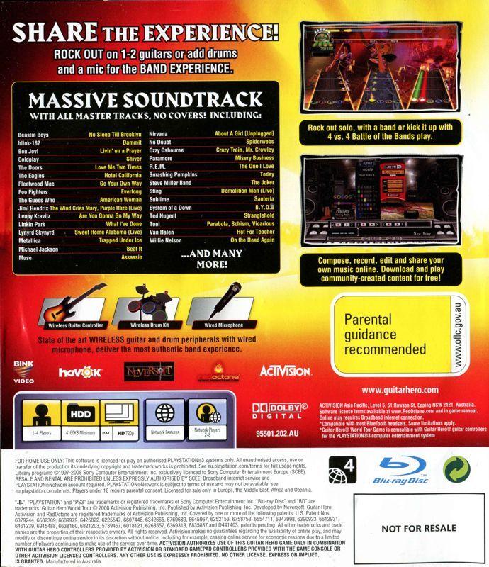 Guitar Hero: World Tour - PS3