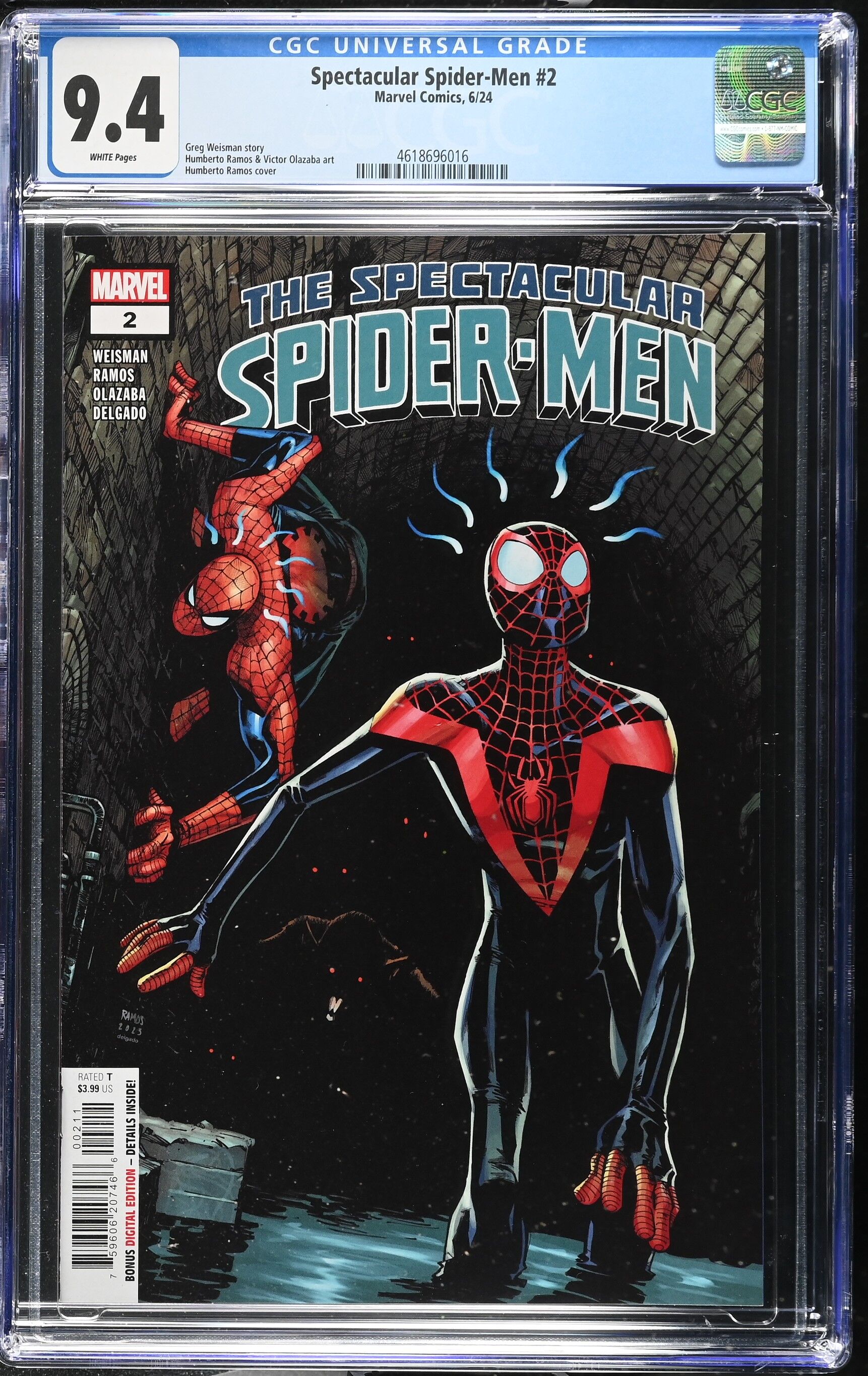 Spectacular Spider-Men Issue 2 - CGC 9.4 Spectacular Spider-Men Issue 2 - CGC 9.4