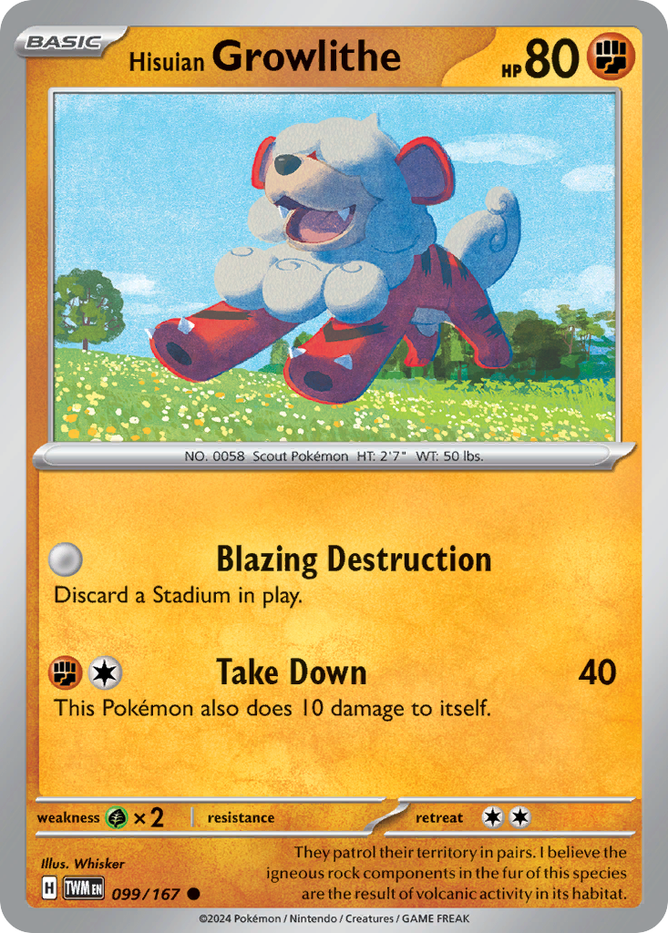 Hisuian Growlithe - 099/167 - EN Hisuian Growlithe - 099/167 - EN