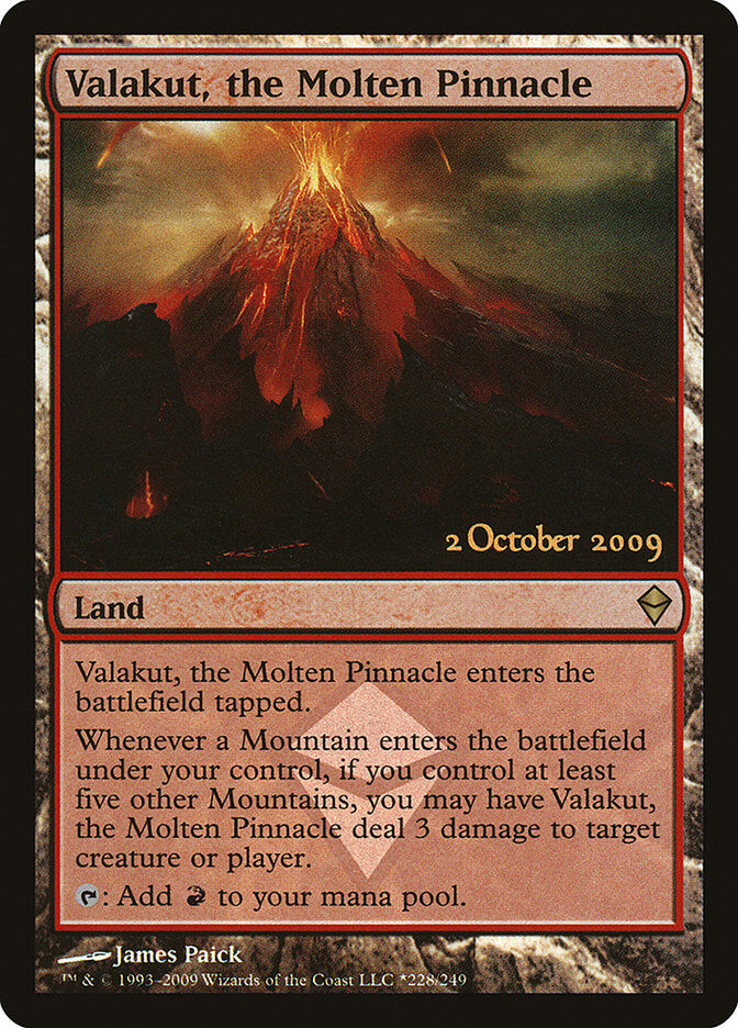 Valakut, the Molten Pinnacle - Zendikar 2009 Release Promo Holo - MTG - Near Mint - EN