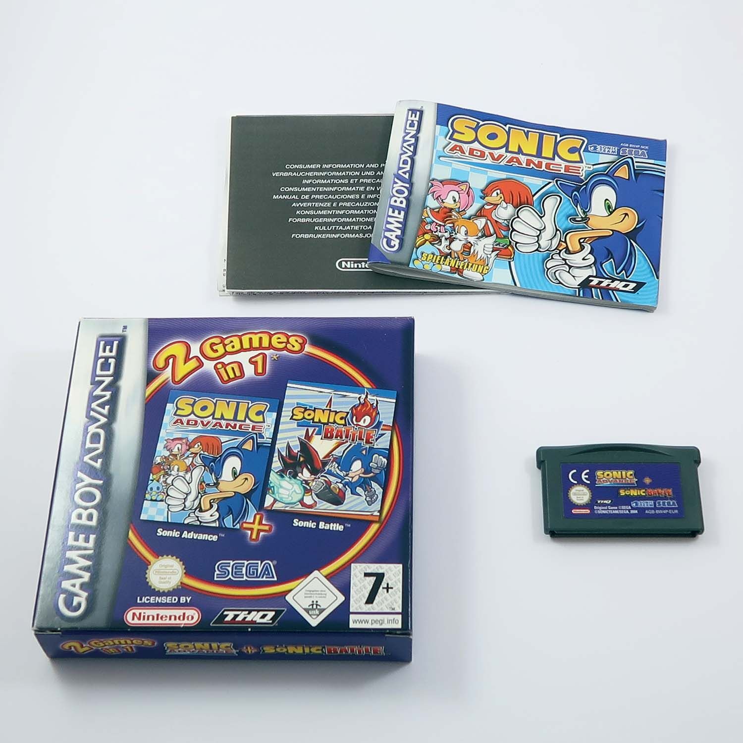 2 in 1 Sonic Advance & Sonic Battle - GBA