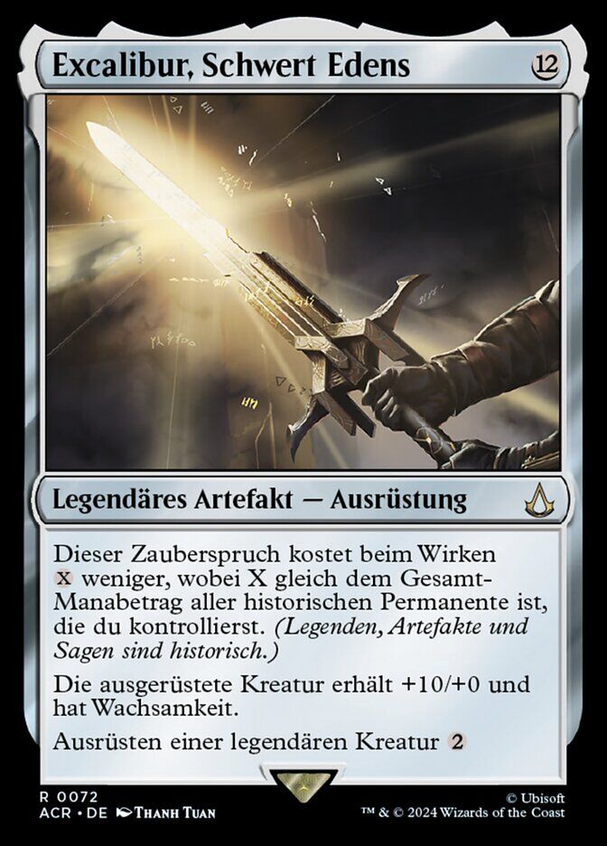Excalibur, Sword of Eden - ACR 72 - Normal - DE - NM Excalibur, Sword of Eden - ACR 72 - Normal - DE - NM