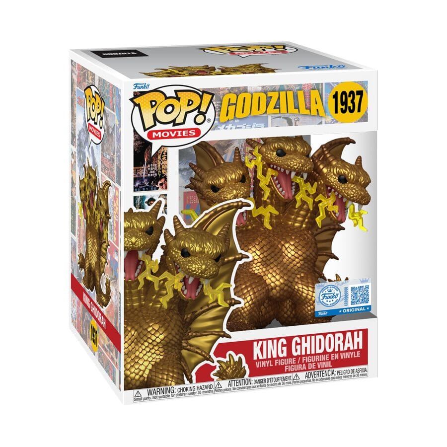 Godzilla Super Sized POP! #1937 Movies Vinyl Figur King Ghidorah 15 cm