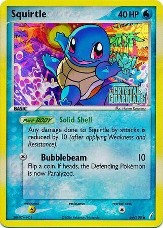 Squirtle - 64/100 - Reverse Holo - EN